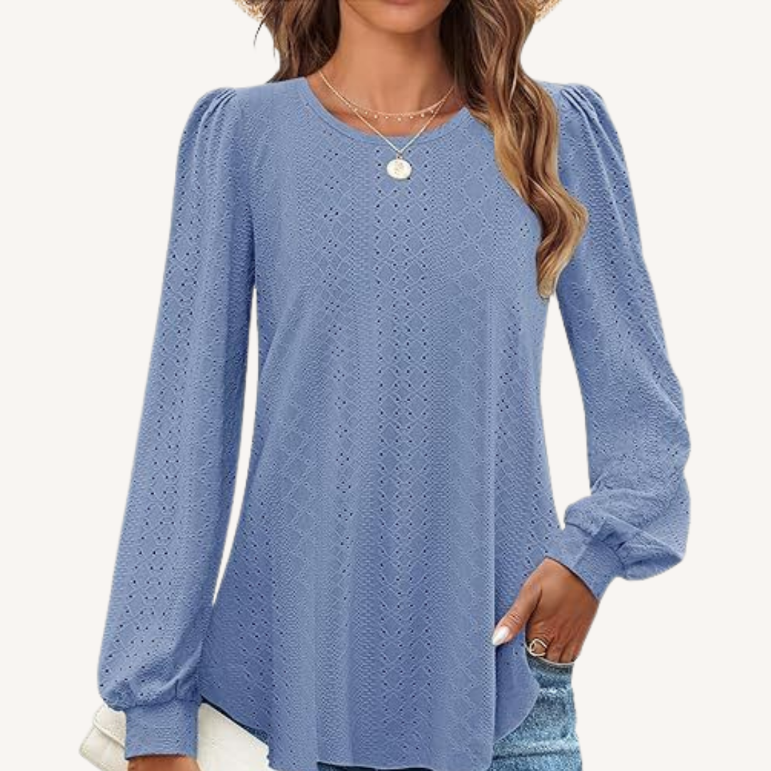 Penny | Loose-Fit Lantern Sleeve T-Shirt